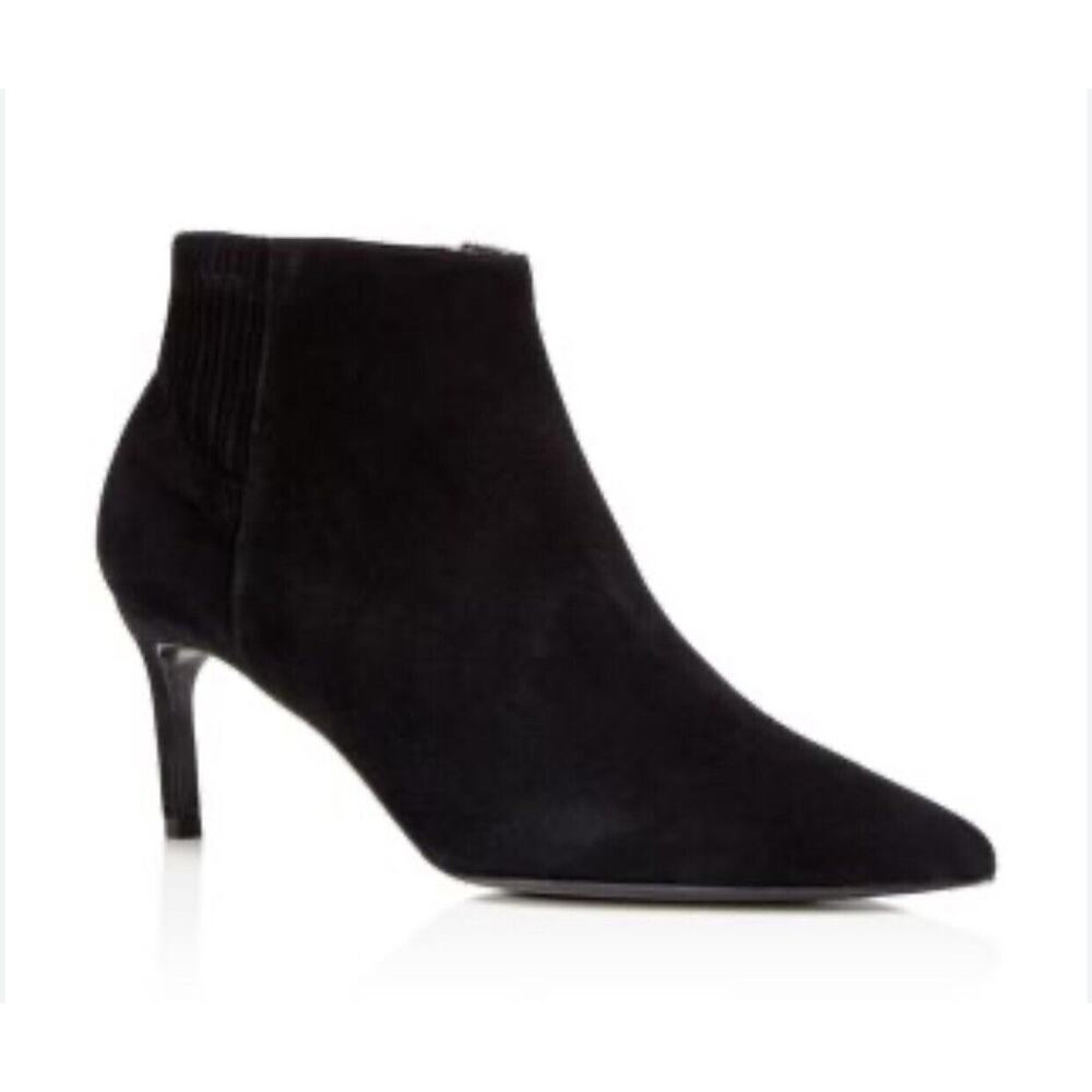 Delman Boots Heel‎ Suede Black Pointed Toe Women’s 10